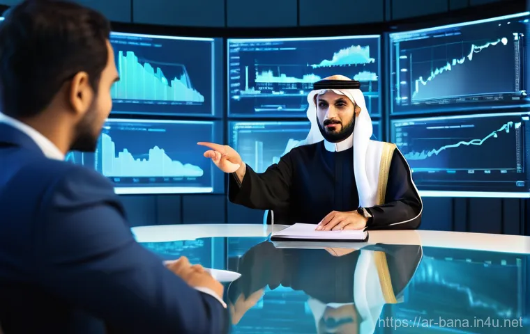비즈니스 애널리스트 업무 노하우 - **Prompt:** "A vibrant, panoramic image of a modern Arab business analyst, male or female, mid-30s, ...