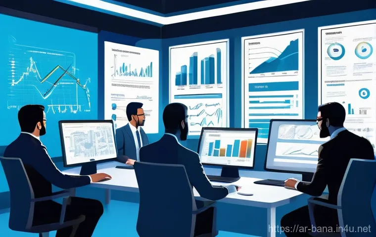 비즈니스 애널리스트 이직 후 적응기 - **Prompt 1: The Dawn of a Business Analyst's Journey**
    A wide shot of a thoughtful young Arab pr...