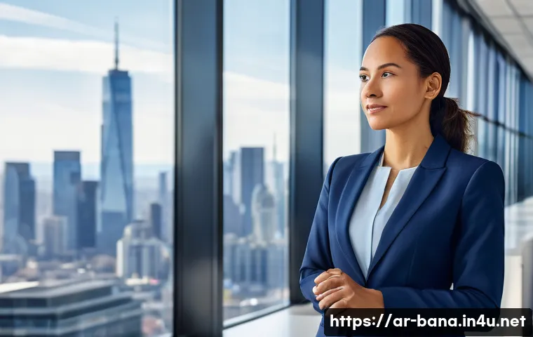 비즈니스 애널리스트 연봉 협상 팁 - **Prompt 1: Visualizing Unique Market Value**
    A highly confident and professional female busines...