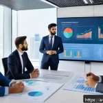 비즈니스 애널리스트 경력 개발 - A professional Middle Eastern business analyst, dressed in modern business attire with a neat suit a...